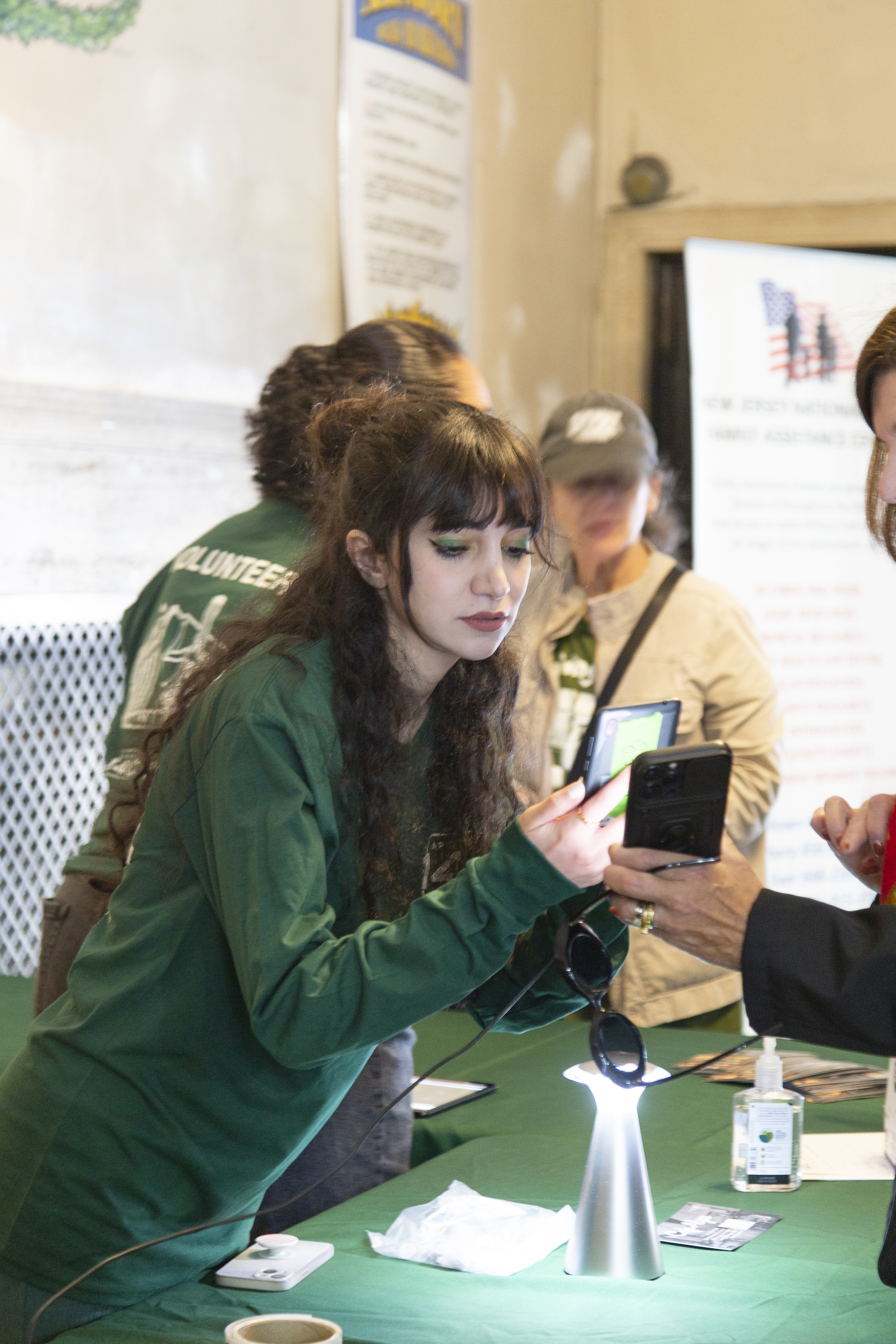 image shows smiling volunteers at 2020 Art Fair 14C